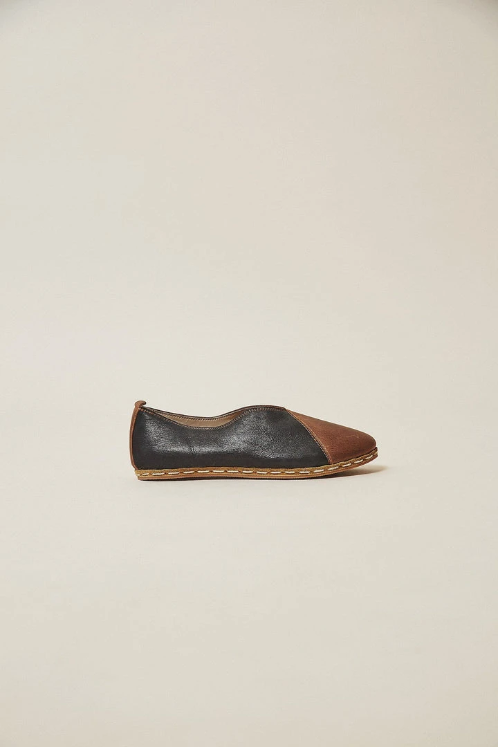Nida Lu Handmade Women's Lu Loafer - Onyx + Cedar 4 Nida Lu Handmade Women's Lu Loafer - Onyx + Cedar