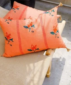 Soil To Studio Best Sellers Nina Linen Throw Pillow Cover - Terracota 2 Soil To Studio Best Sellers Nina Linen Throw Pillow Cover - Terracota