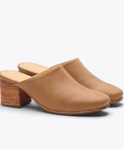 Nisolo Shoes All-Day Heeled Mule - Almond