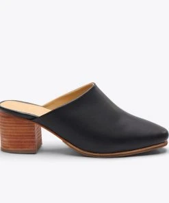 Nisolo All-Day Heeled Mule - Black