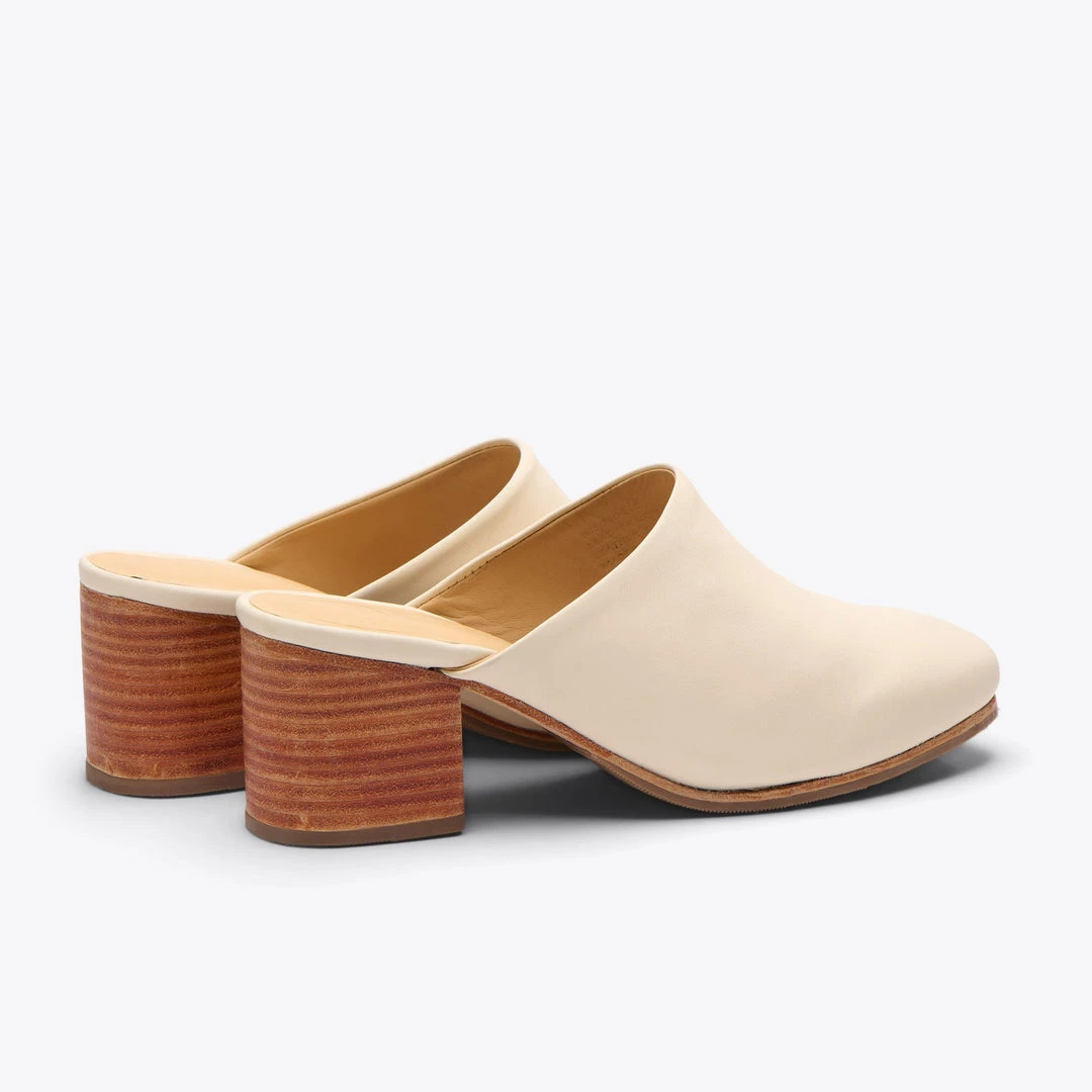Nisolo All-Day Heeled Mule - Bone Nisolo All-Day Heeled Mule - Bone