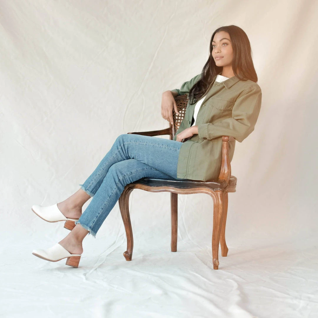 Nisolo All-Day Heeled Mule - Bone Nisolo All-Day Heeled Mule - Bone