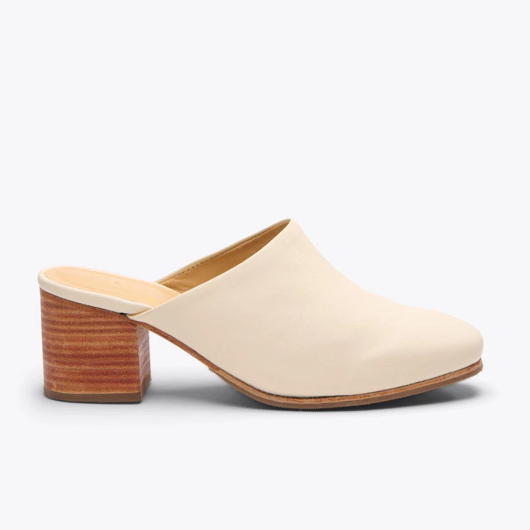 Nisolo All-Day Heeled Mule - Bone Nisolo All-Day Heeled Mule - Bone