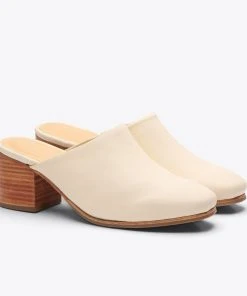 Nisolo All-Day Heeled Mule - Bone