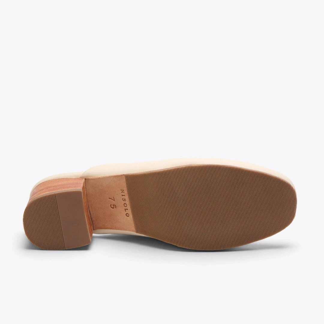Nisolo All-Day Heeled Mule - Bone Nisolo All-Day Heeled Mule - Bone