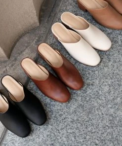 Nisolo Special Occasion All-Day Heeled Mule - Brandy 6 Nisolo Special Occasion All-Day Heeled Mule - Brandy