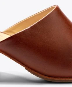 Nisolo Special Occasion All-Day Heeled Mule - Brandy 9 Nisolo Special Occasion All-Day Heeled Mule - Brandy