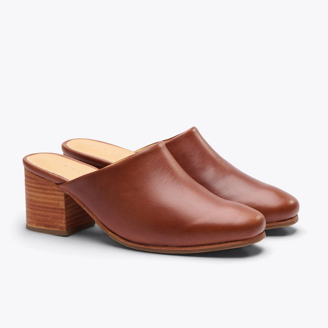 Nisolo Special Occasion All-Day Heeled Mule - Brandy Nisolo Special Occasion All-Day Heeled Mule - Brandy