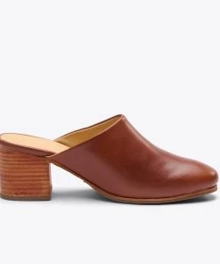 Nisolo Special Occasion All-Day Heeled Mule - Brandy 8 Nisolo Special Occasion All-Day Heeled Mule - Brandy