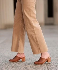 Nisolo Special Occasion All-Day Heeled Mule - Brandy 2 Nisolo Special Occasion All-Day Heeled Mule - Brandy