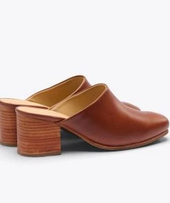 Nisolo Special Occasion All-Day Heeled Mule - Brandy 7 Nisolo Special Occasion All-Day Heeled Mule - Brandy