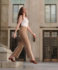 Nisolo Special Occasion All-Day Heeled Mule - Brandy 4 Nisolo Special Occasion All-Day Heeled Mule - Brandy