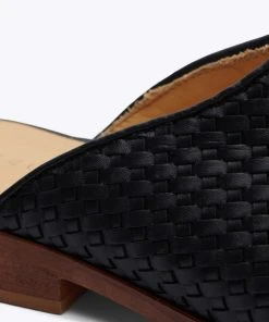 Nisolo Special Occasion Ama Woven Mule - Black