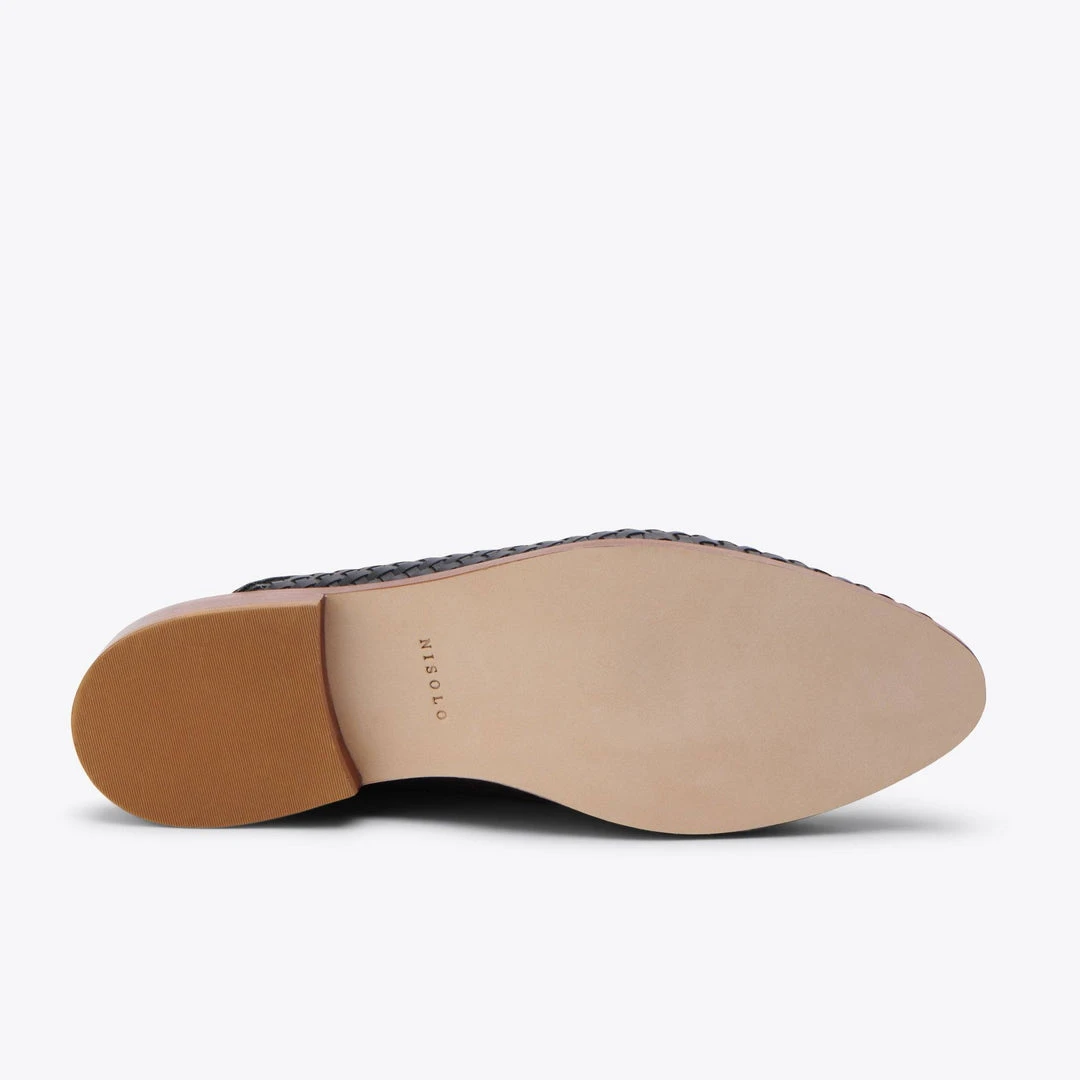 Nisolo Shoes Ama Woven Mule - Almond Nisolo Shoes Ama Woven Mule - Almond