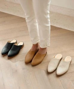 Nisolo Shoes Ama Woven Mule - Almond 4 Nisolo Shoes Ama Woven Mule - Almond