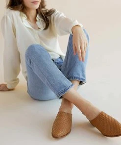 Nisolo Shoes Ama Woven Mule - Almond