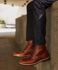 Nisolo Men's Andres All Weather Boot - Brandy 5 Nisolo Men's Andres All Weather Boot - Brandy