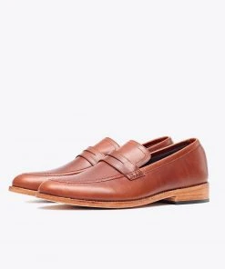 Nisolo Men's Chamberlain Penny Loafer - Brandy Best Sellers