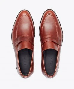 Nisolo Men's Chamberlain Penny Loafer - Brandy Best Sellers