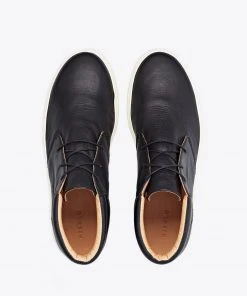 Nisolo Men's Cortez Mid Top Sneaker - Black