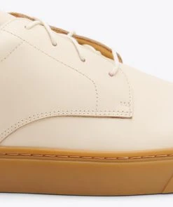 Nisolo Men's Diego Low Top Sneaker - Bone + Gum