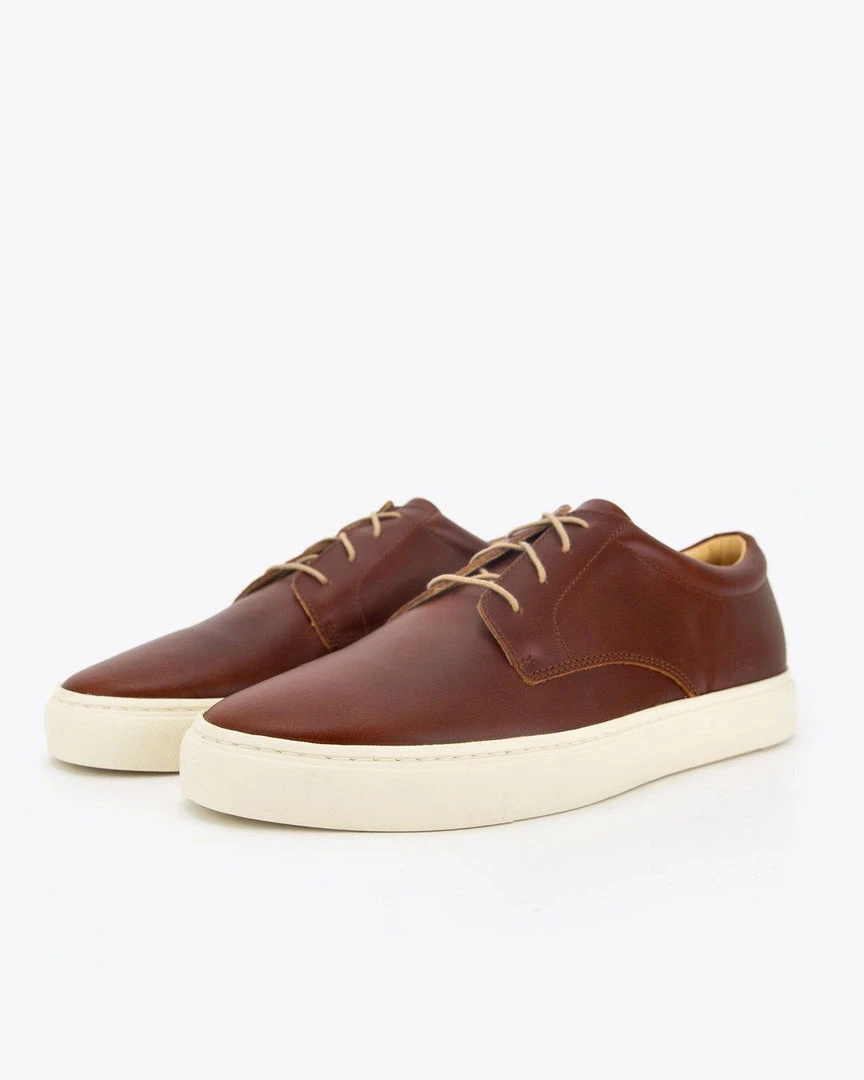 Nisolo Men's Diego Low Top Sneaker - Brandy Nisolo Men's Diego Low Top Sneaker - Brandy