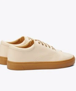 Nisolo Elayna Sneaker - Bone + Gum Shoes