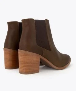 Nisolo Shoes Heeled Chelsea Boot - Chocolate