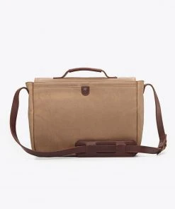 Nisolo Loreto Messenger Bag - Waxed Canvas