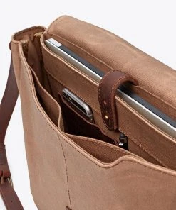 Nisolo Loreto Messenger Bag - Waxed Canvas