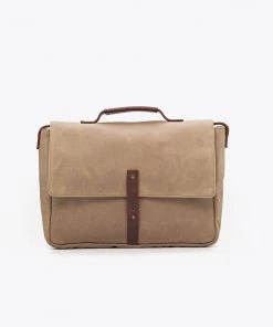 Nisolo Loreto Messenger Bag - Waxed Canvas