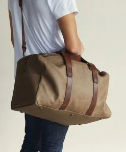 Nisolo Luis Weekender - Waxed Canvas Accessories