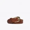 Nisolo Women's Talia Braided Belt - Brandy