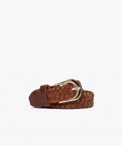 Nisolo Women's Talia Braided Belt - Brandy