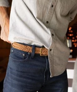 Nisolo Men's Teyo Woven Belt - Tobacco Accessories 1 Nisolo Men's Teyo Woven Belt - Tobacco Accessories