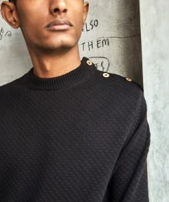 No Nasties Men's Buttoned Jumper Sweater