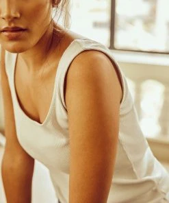 No Nasties Wide-Neck Ribbed Tank Top Clothing 5 No Nasties Wide-Neck Ribbed Tank Top Clothing