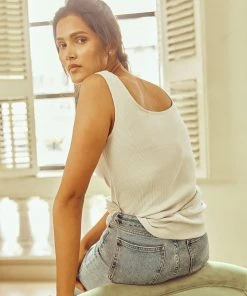 No Nasties Wide-Neck Ribbed Tank Top Clothing 3 No Nasties Wide-Neck Ribbed Tank Top Clothing