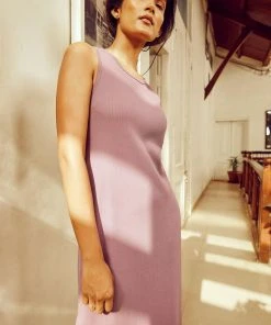 No Nasties Clothing Grape Racerback Midi Dress