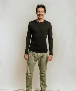 No Nasties Men's Bristol Henley Shirt