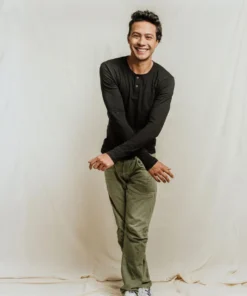 No Nasties Men's Bristol Henley Shirt