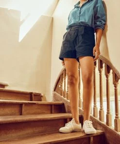 No Nasties Indigo High-Rise Shorts