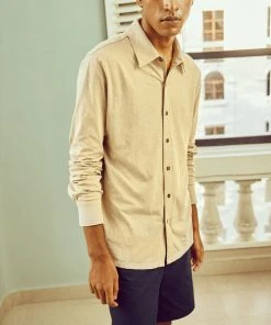 No Nasties Men's Sand Knit Shirt