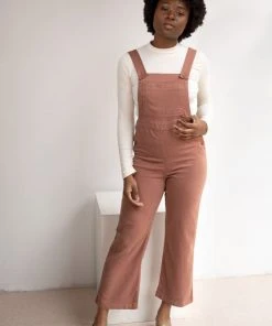 North Of West Ariel Upcycled Overalls - Terracotta