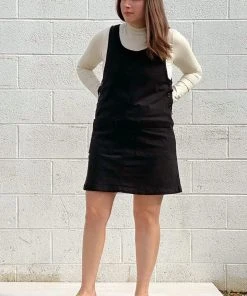 North Of West Caroline Upcycled Jumper Dress - Black