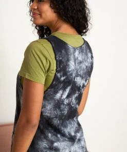 North Of West Caroline Tie Dye Jumper Dress - Black