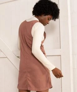 North Of West Caroline Upcycled Jumper Dress - Terracotta Sale