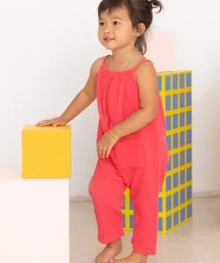 North Of West Kids' Double Cloth Jumpsuit - Azalea Sale
