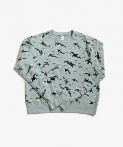 North Of West Sale Max Orcas Sweatshirt - Sea Mist