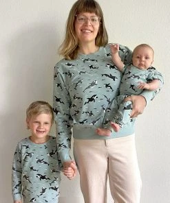 North Of West Sale Max Orcas Sweatshirt - Sea Mist